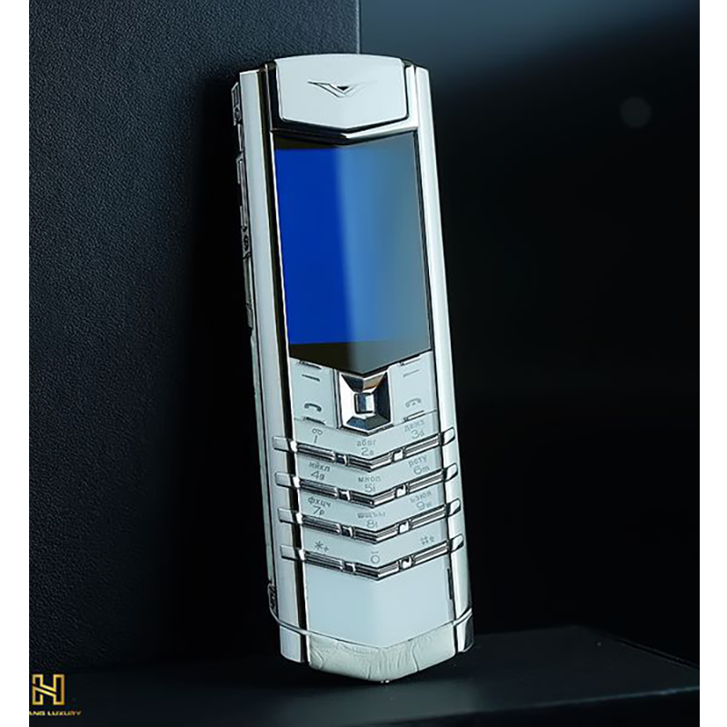 VERTU SIGNATURE PURE WHITE ALIGATOR