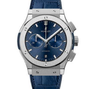 HUBLOT CLASSIC FUSION BLUE CHRONOGRAPH TITANIUM