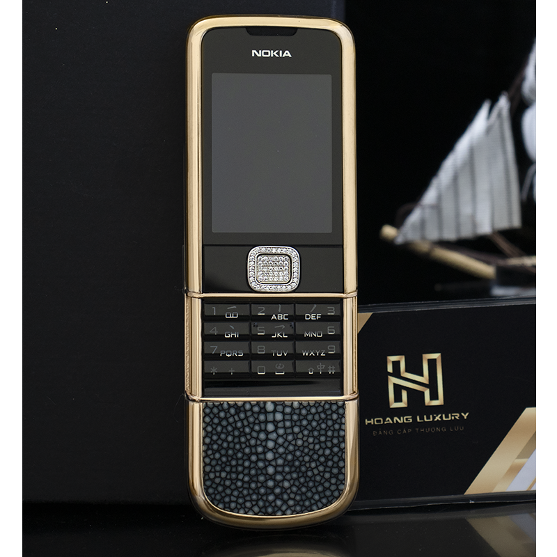 NOKIA 8800 ROSE GOLD CÁ ĐUỐI FULL DIAMOND
