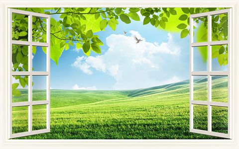 Tranh cửa sổ XL00162 hàng hot mùa hè 2018