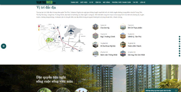 Mẫu Landing Page Bất Động Sản Đẹp, Chuyên Nghiệp tại Vua Web Digi #02