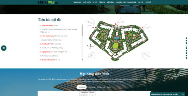 Mẫu Landing Page Bất Động Sản Đẹp, Chuyên Nghiệp tại Vua Web Digi #02