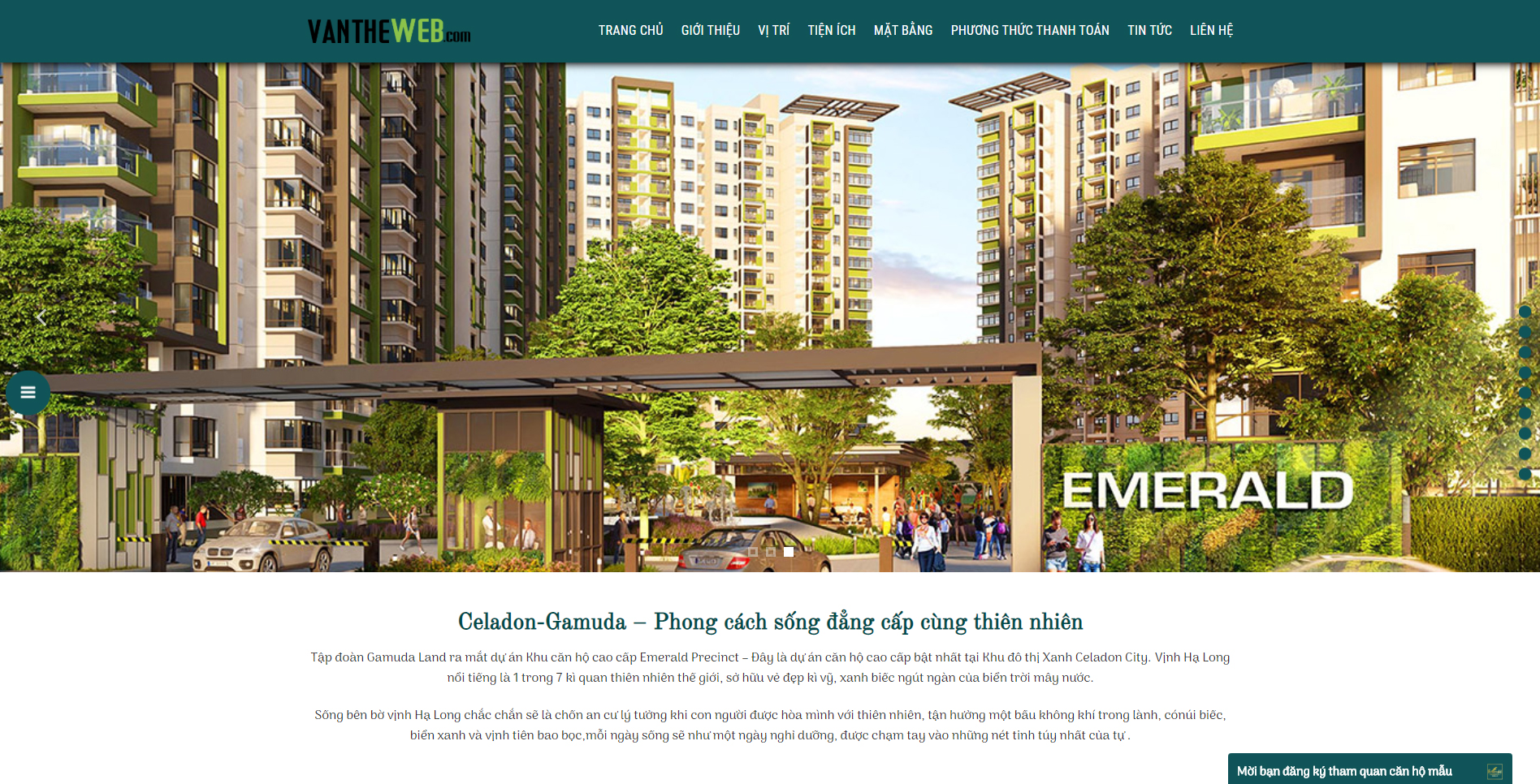 Mẫu Landing Page Bất Động Sản Đẹp, Chuyên Nghiệp tại Vua Web Digi #02