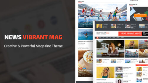 Themes tin tức Blog News Vibrant Pro