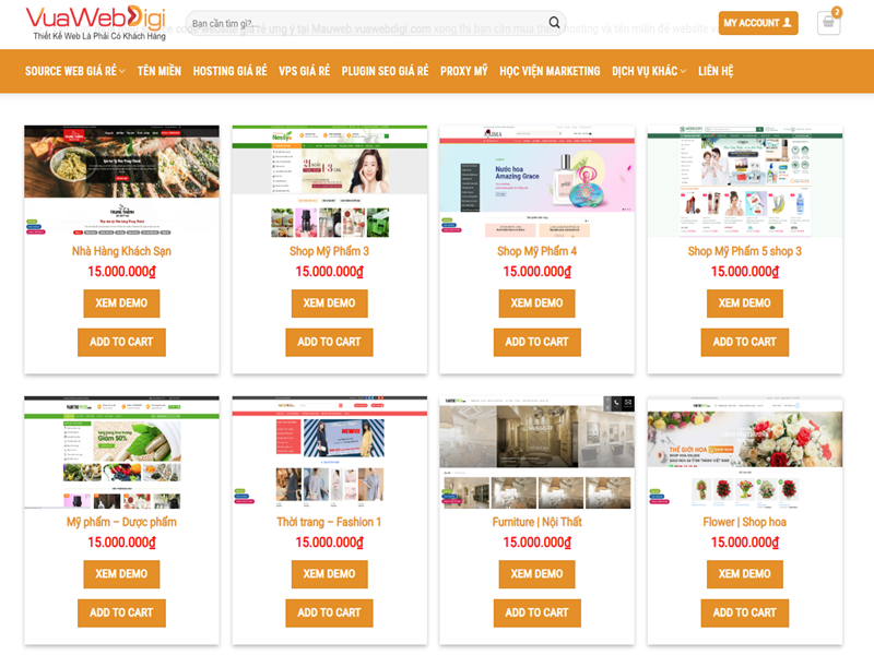 Combo mua tất cả source code website giá rẻ tại MauWeb.VuaWebDigi.Com